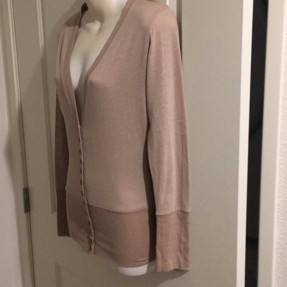 Lightweight Tan Cardigan - Picture 5 of 5